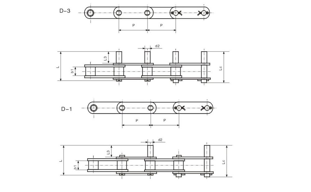 5不锈钢双节距输送链加长销链 Stainless steel double pitch conveyor chain with extended pins-1.jpg